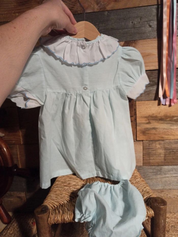 Tenue vintage robe culotte 18 mois tbe - photo numéro 6