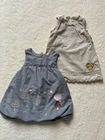 Lot 2 robes d’hiver 6 mois