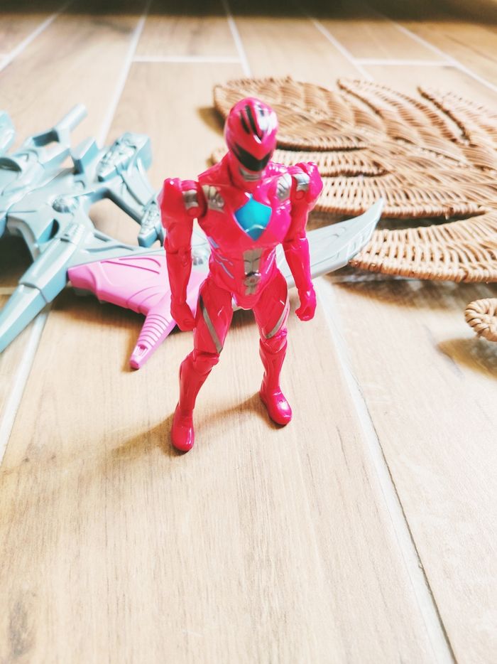 🦕 Power rangers Movie vaisseau pterodactyl battle zord légendary et figurine ranger rouge - photo numéro 3