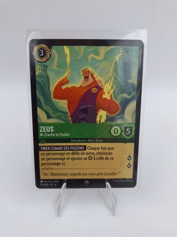 Carte Lorcana 92/204 FR chap. 4 : Zeus
