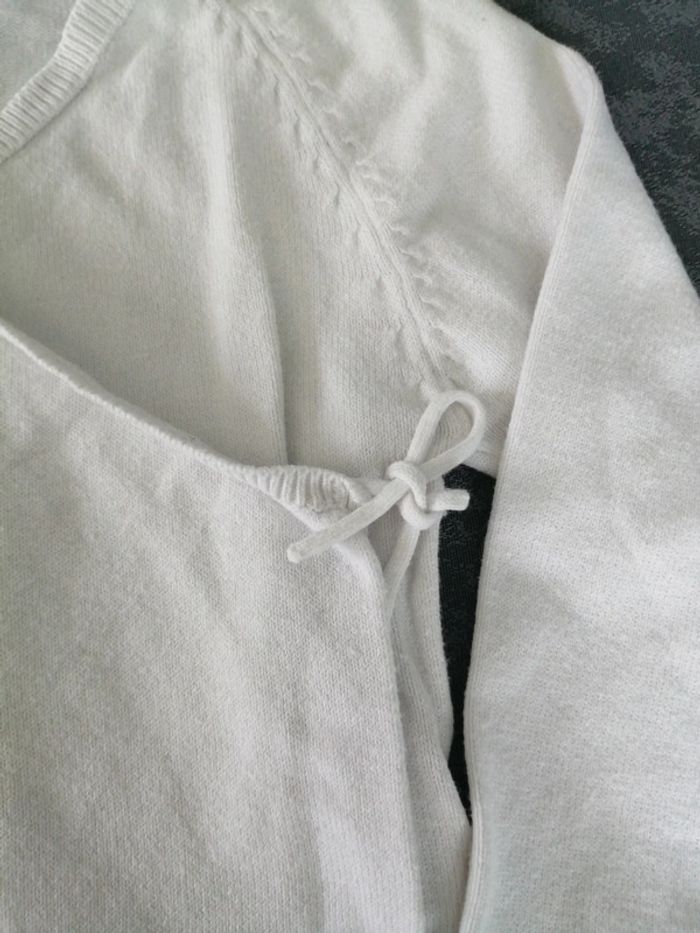 Gilet cache cœur blanc - photo numéro 3