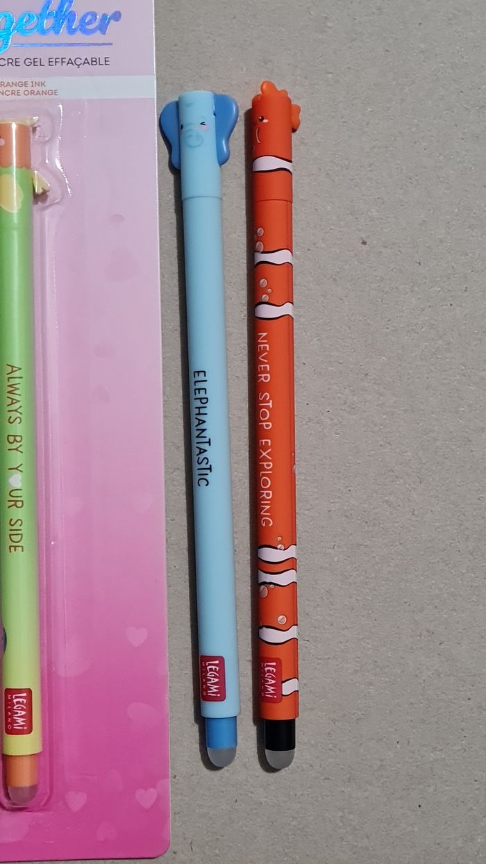 Legami Saint Valentin 2026 Oiseaux Amoureux + Poisson Némo Under the Sea + Éléphant = 4 Stylos - photo numéro 8