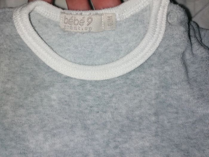 Ensemble 3mois velours bébé 9 - photo numéro 4