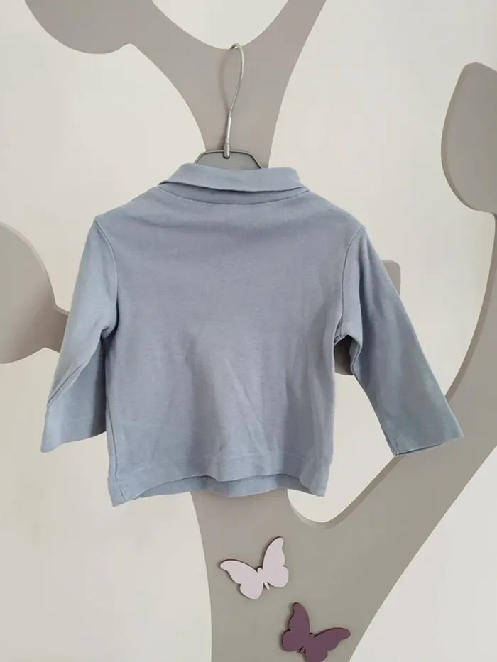 Sous-pull bleu taille 3 mois - photo numéro 2