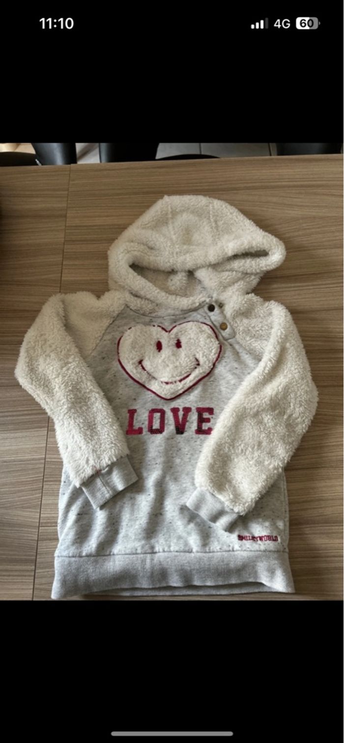 Pull à capuche chaud smiley