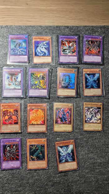 LOT DE 15 DRAGONS CARTES YU GI OH