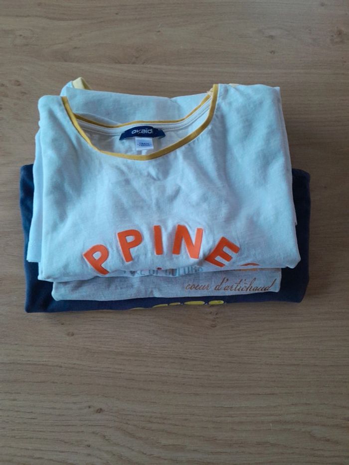 Lot 4 tee-shirts manches courtes fille 12 ans - photo numéro 3