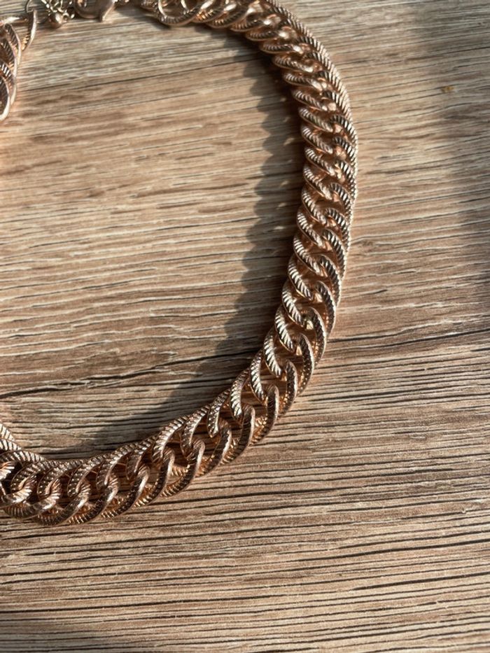 Collier chaîne rose gold - photo numéro 2