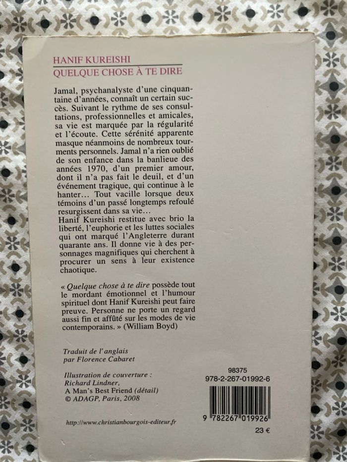Quelque chose à te dire de Hanif Kureishi - photo numéro 2
