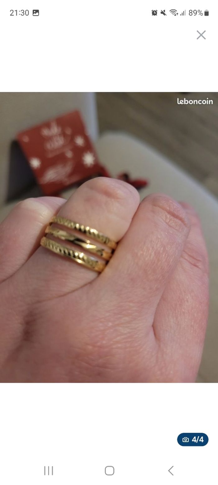 Bague doré en matiére recyclée My Little Box - photo numéro 4
