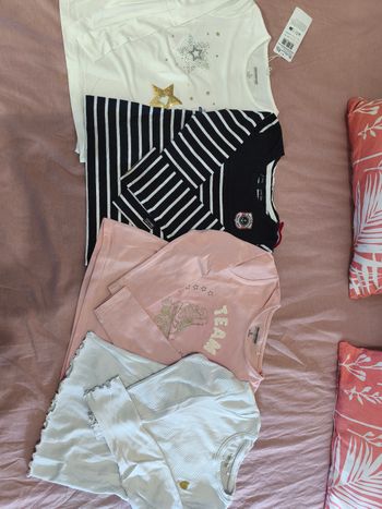 Lot de 4 tee shirt manches longues