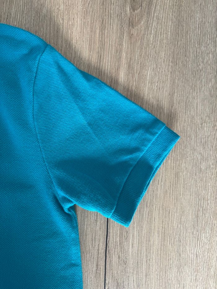 Polo shirt bleu turquoise, col roulé à bouton| Ralph Lauren ~ logo brodé | Enfant garçon 4 ans coton - photo numéro 4