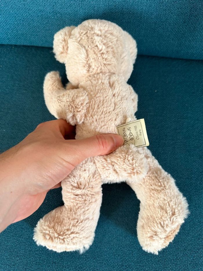Histoire d’ours peluche doudou traditionnel articulé doux marron chiné clair 26cm - photo numéro 4