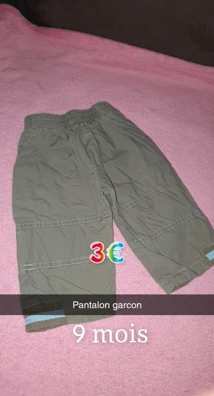 Pantalon garçon 9 mois
