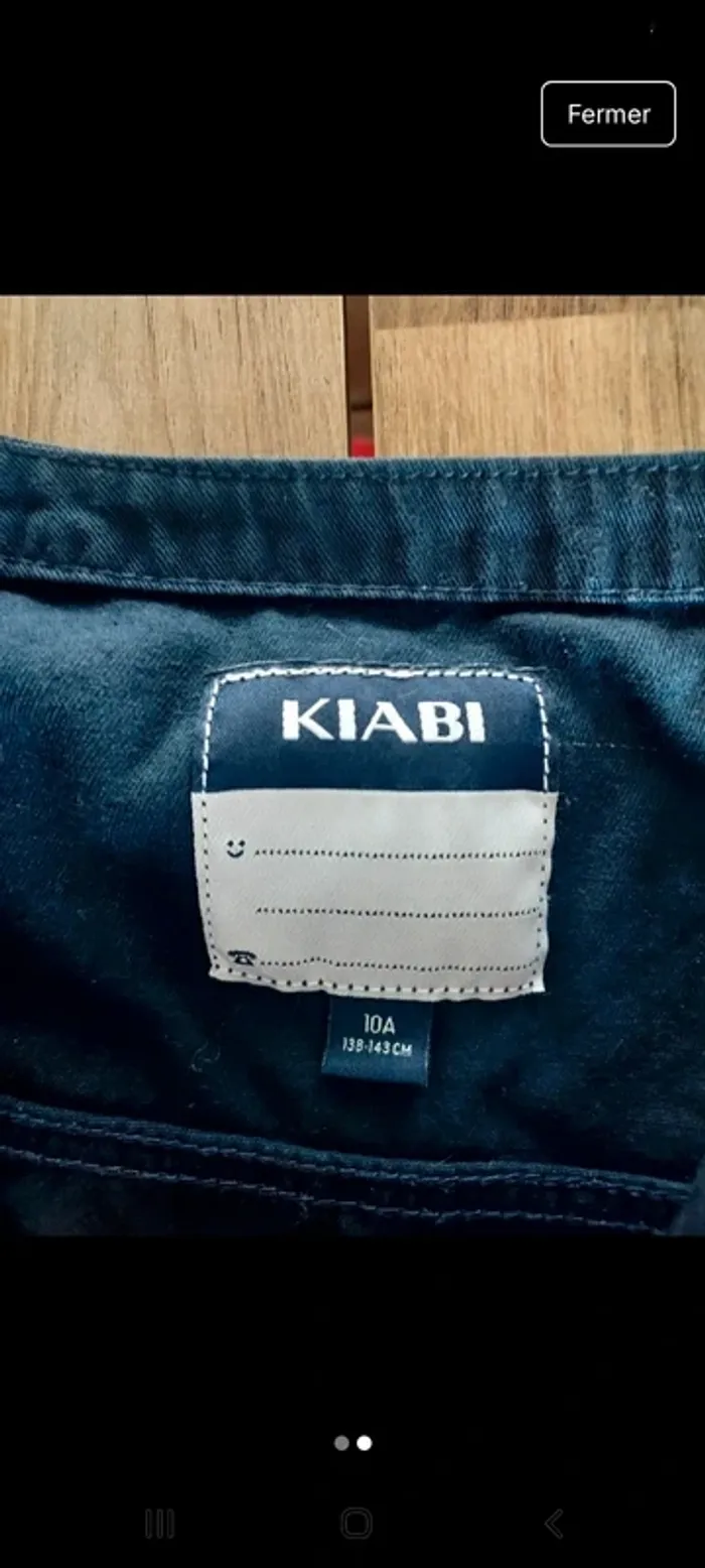 Veste en jeans 10ans - photo numéro 2