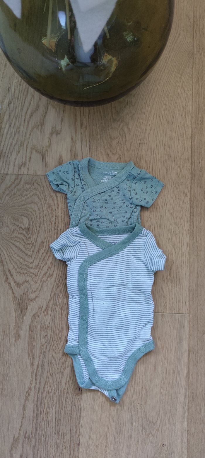 Body manches courtes, prématuré/naissance