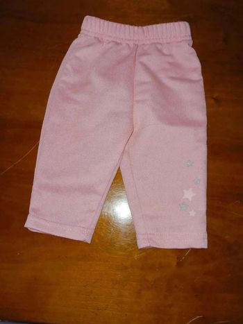Pantalon fin rose 3 mois