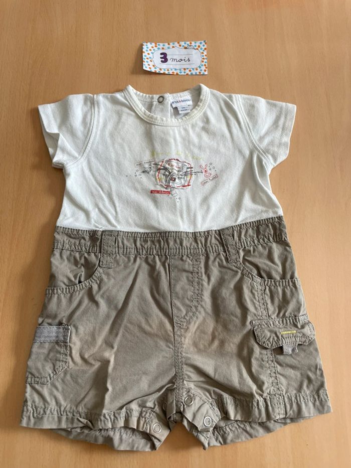 Combishort P’tit Bisou 3 mois