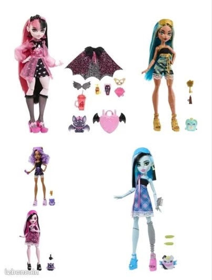 Poupée Draculaura et son animal de compagnie et poupée surprise secrets cachés monster high - photo numéro 2
