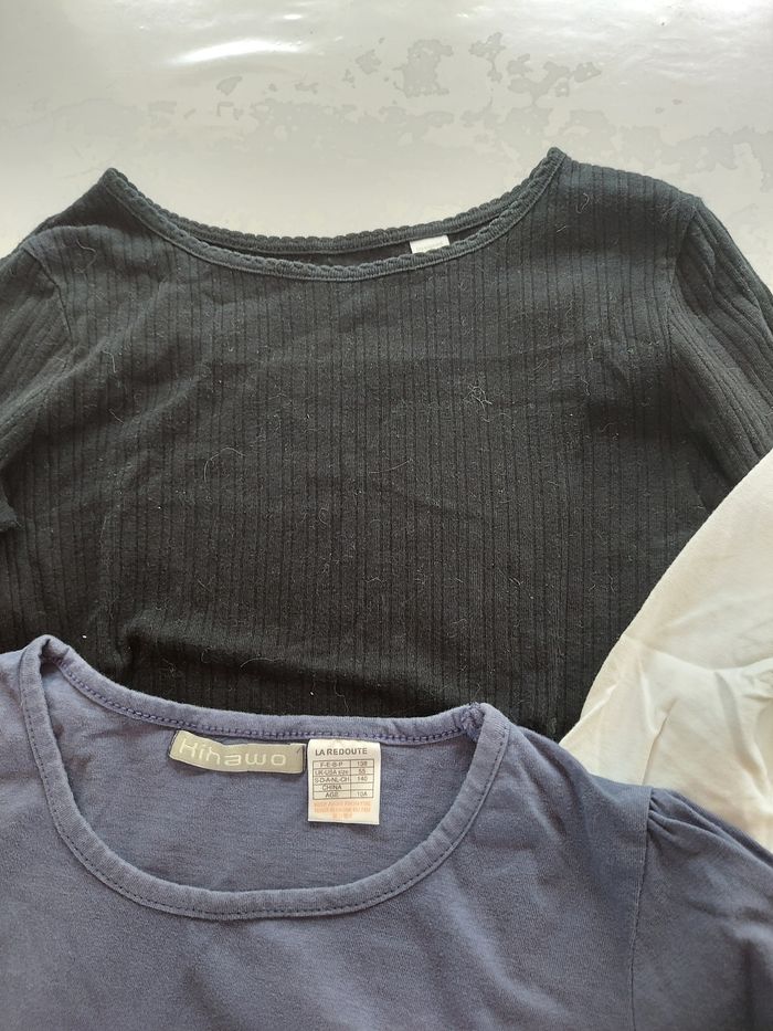 Lot de 5 tee-shirts basic 8/10ans - photo numéro 4