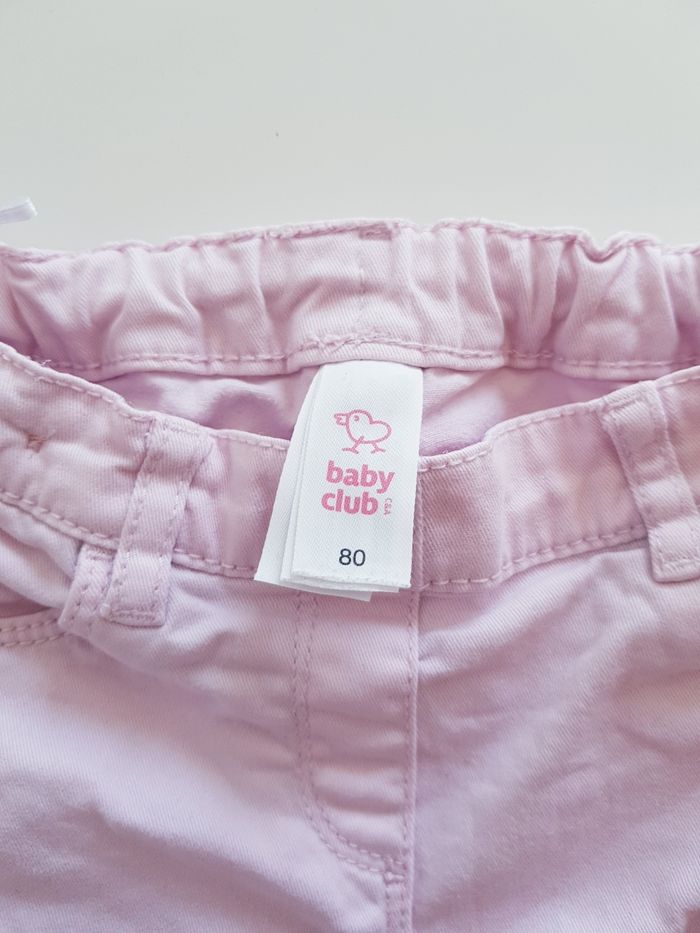 Baby Club - Ensemble pull manches longues + pantalon jean rose (12 mois) - photo numéro 7