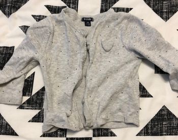 Gilet gris Kiabis 9 mois