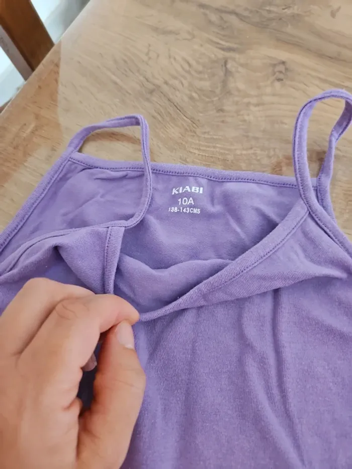 Lot de 2 débardeur kiabi 10 ans fille - photo numéro 5