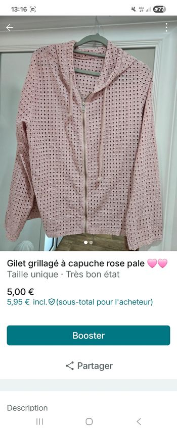 Gilet grillagé