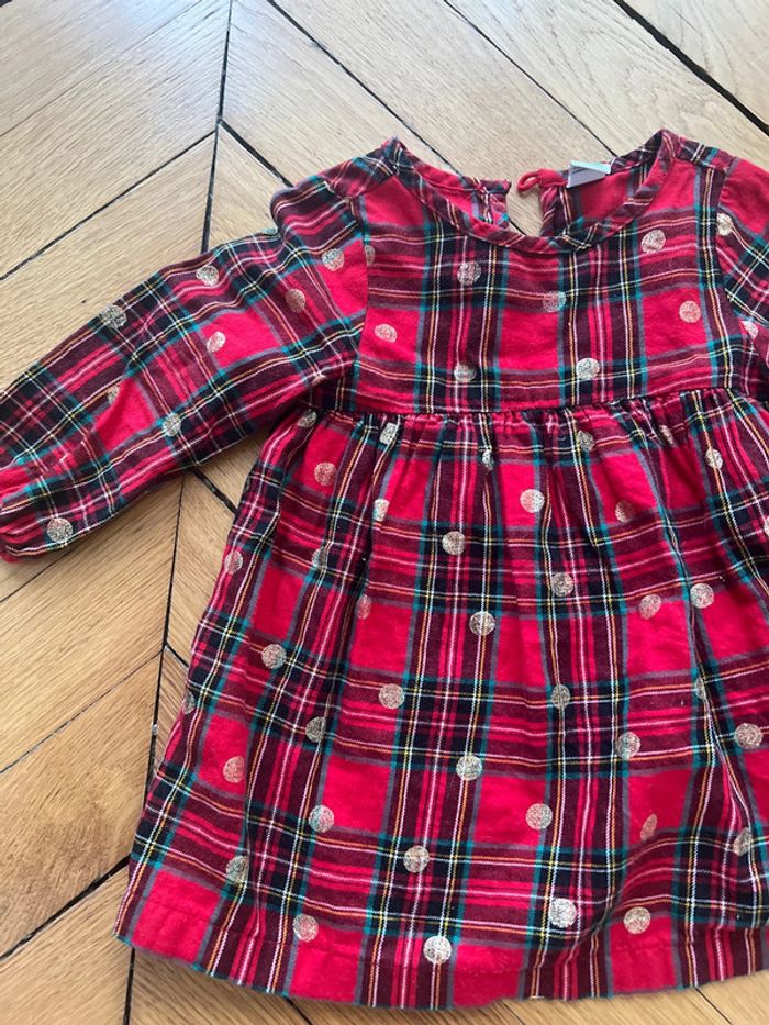 Robe rouge et motifs 12mois - photo numéro 2