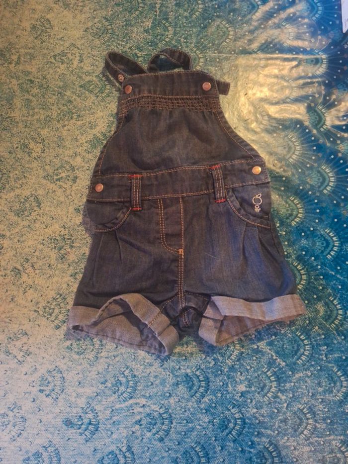 Salopette short 3 mois 59 cm