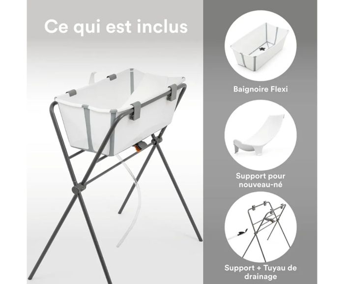 Lot Baignoire Support Stokke pliable - photo numéro 8