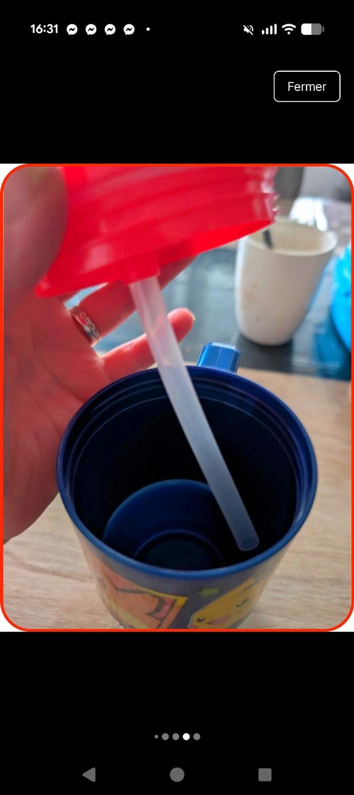 Tasse à paille Pokémon - Pikachu & Starters neuve - photo numéro 8