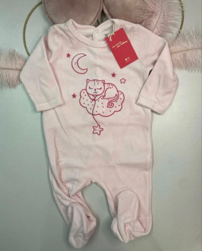 Pyjama bébé fille - neuf - DPAM - Taille 12 mois