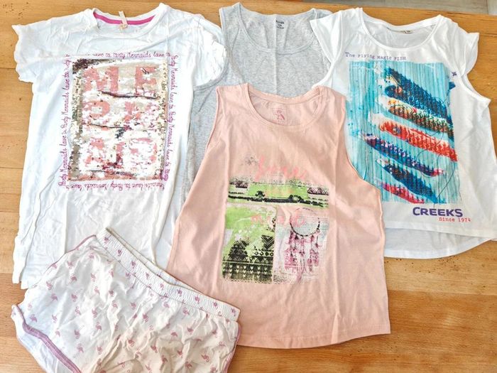 lot tshirts 12 ans fille