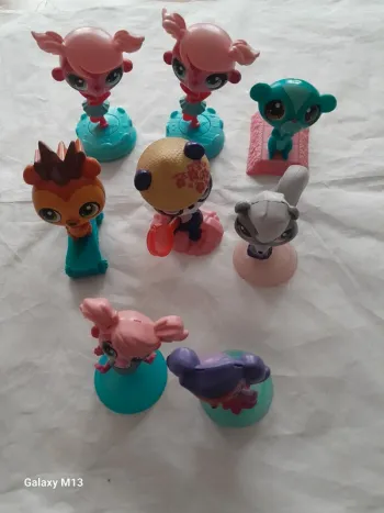 Lot de 8 Figurines Littlest Pet Shop McDonald's