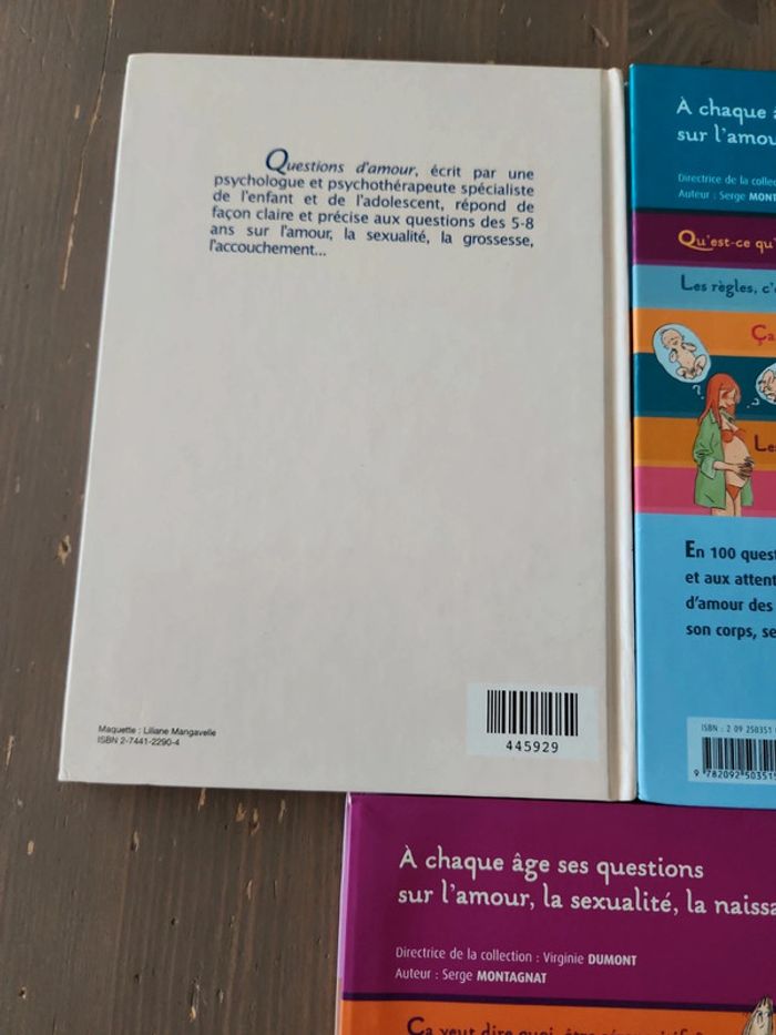 Lot de 3 livres Questions d'amour - photo numéro 5