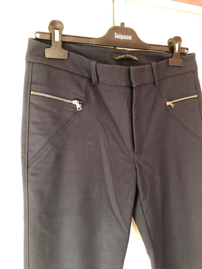 Pantalon Zara marine taille 38 🍂 - photo numéro 4