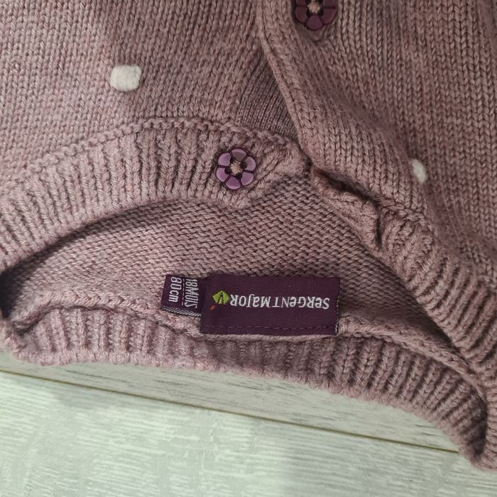 Gilet 18 mois sergent major violet - photo numéro 3