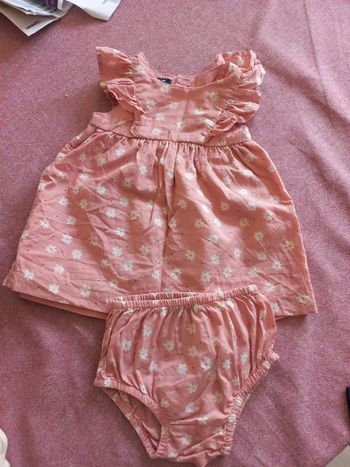 Robe d'été à 🌸 avec son bloomer assortie