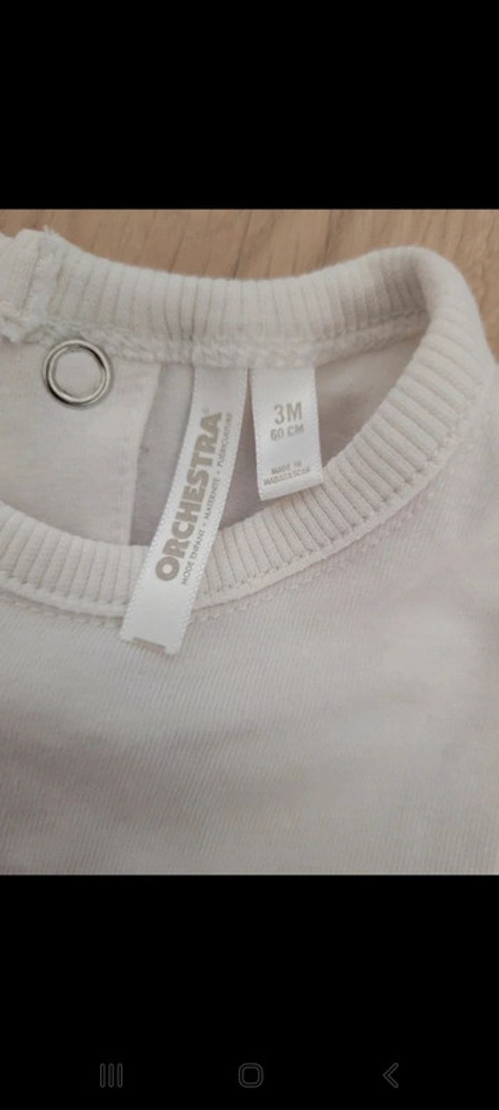 Combishort avec manches 3 mois 60 cm - photo numéro 6