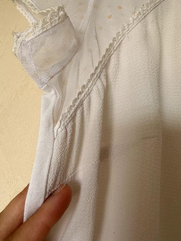 Blouse blanche femme taille S marque Naf Naf - photo numéro 4