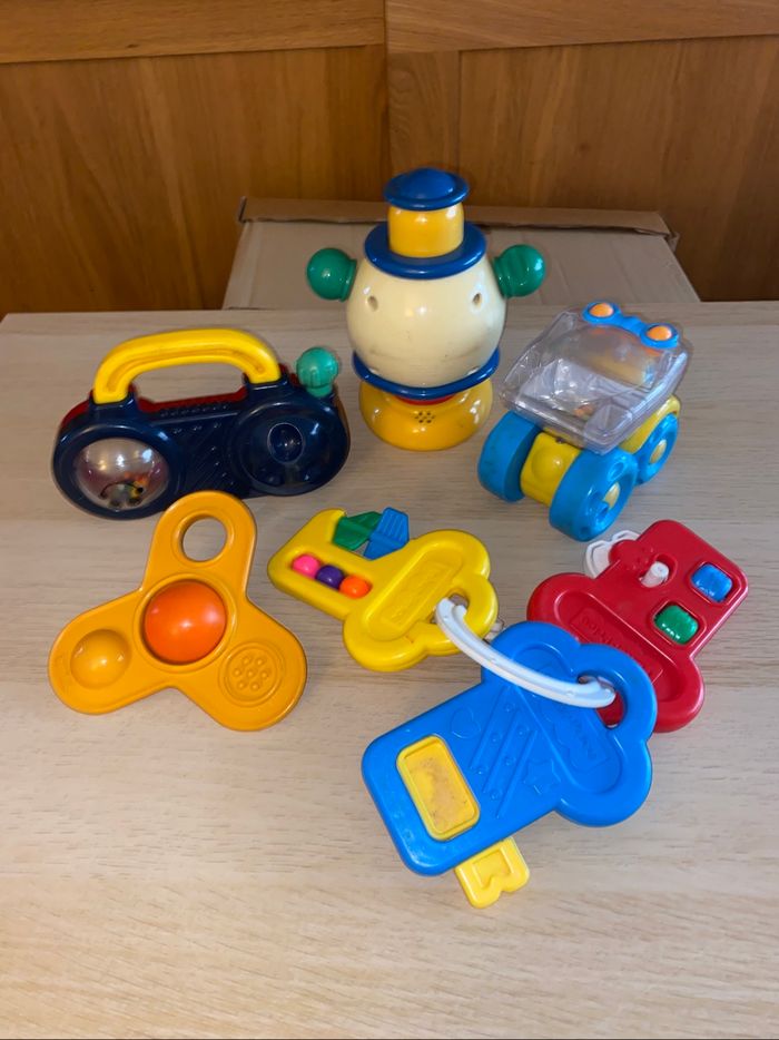 Hochets jouet bébé éveil Fisher price berchet Mattel tomy 1992 1994 1998 2007 - photo numéro 5