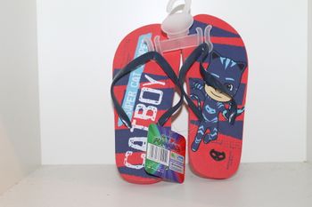 tongs pyjamasques rouge lanières bleu foncé 32/33
