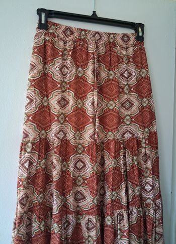 Jupe Longue Colorée Plissée à Imprimé Ethnique | Look Bohème, Hippie & Printanier 🌞🍀