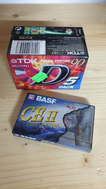 Cassettes audio vierge sous blister