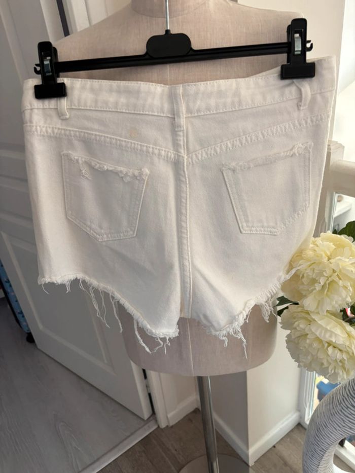 Short jean Blanc - photo numéro 3