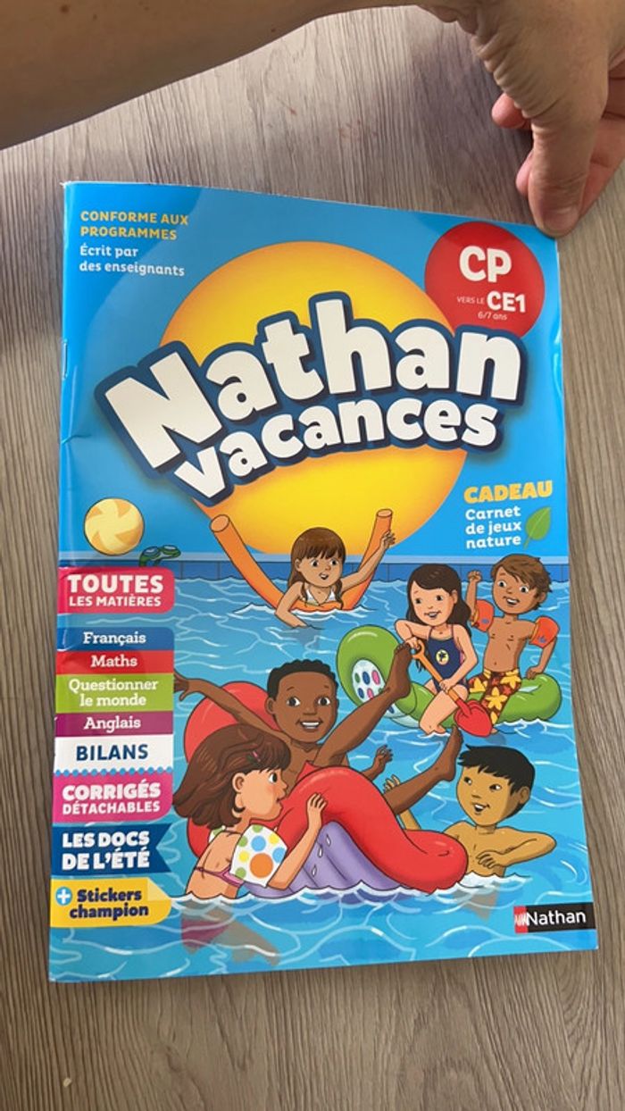 Chahuter de vacances Nathan CP/CE1