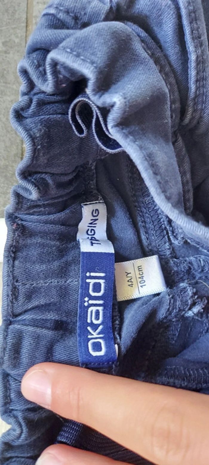 Pantalon tregging, bleu foncé, Okaïdi, 4 ans - photo numéro 4