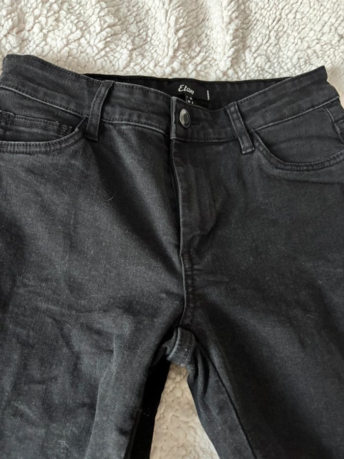 Pantalon jean noir etam taille 36 - photo numéro 3