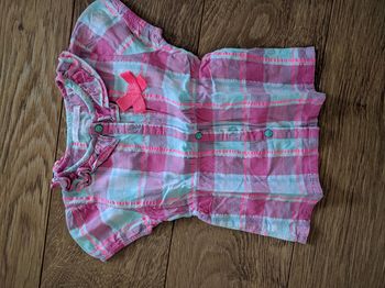 Chemisier manches courtes à carreaux Gémo - 3 ans